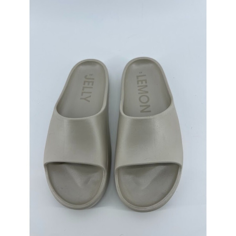 Lemon Jelly Sport Slides Sandals Women's Size 41 Pearl Slip On